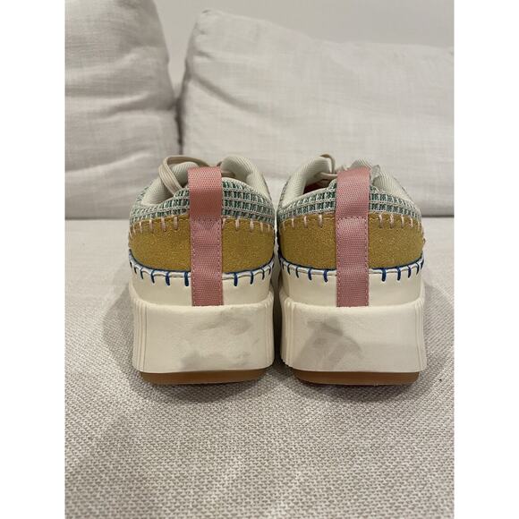 Nicole Miller Brita Multi Color Platform Sneakers Size 9 New Spring Color - Picture 7 of 7